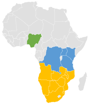 Countries in Africa